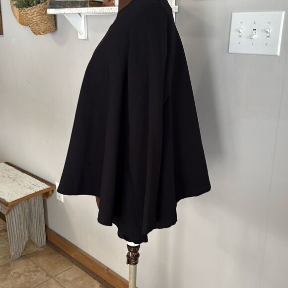 Planet by Lauren G black sweatshirt women’s size 1 or 4-8 made in USA lagenlook - Picture 3 of 8